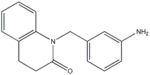 1-[(3-aminophenyl)methyl]-1,2,3,4-tetrahydroquinolin-2-one Struktur