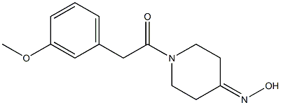 1-[(3-methoxyphenyl)acetyl]piperidin-4-one oxime Struktur