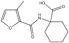 1-[(3-methyl-2-furoyl)amino]cyclohexanecarboxylic acid Struktur