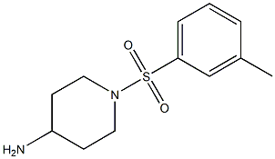 1-[(3-methylphenyl)sulfonyl]piperidin-4-amine Struktur