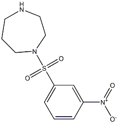 1-[(3-nitrophenyl)sulfonyl]-1,4-diazepane Struktur