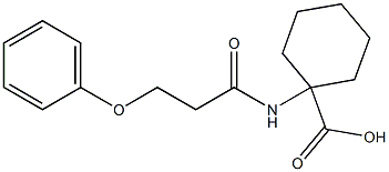 1-[(3-phenoxypropanoyl)amino]cyclohexanecarboxylic acid Struktur