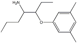 1-[(4-aminoheptan-3-yl)oxy]-3,5-dimethylbenzene Struktur