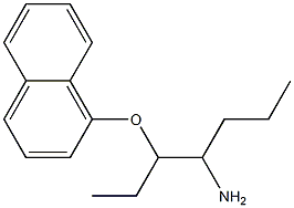 1-[(4-aminoheptan-3-yl)oxy]naphthalene Struktur