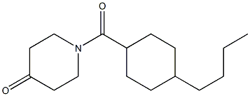 1-[(4-butylcyclohexyl)carbonyl]piperidin-4-one Struktur