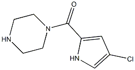 1-[(4-chloro-1H-pyrrol-2-yl)carbonyl]piperazine Struktur