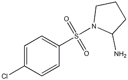 1-[(4-chlorobenzene)sulfonyl]pyrrolidin-2-amine Struktur