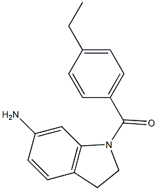 1-[(4-ethylphenyl)carbonyl]-2,3-dihydro-1H-indol-6-amine Struktur