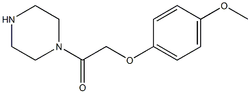 1-[(4-methoxyphenoxy)acetyl]piperazine Struktur