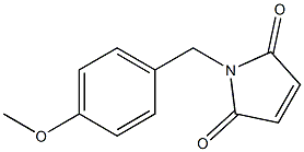 1-[(4-methoxyphenyl)methyl]-2,5-dihydro-1H-pyrrole-2,5-dione Struktur