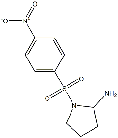 1-[(4-nitrobenzene)sulfonyl]pyrrolidin-2-amine Struktur