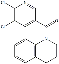 1-[(5,6-dichloropyridin-3-yl)carbonyl]-1,2,3,4-tetrahydroquinoline Struktur