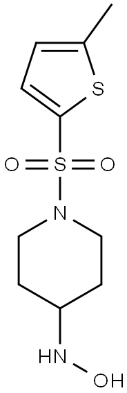 1-[(5-methylthiophene-2-)sulfonyl]piperidine-4-hydroxylamine Struktur