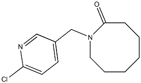 1-[(6-chloropyridin-3-yl)methyl]azocan-2-one Struktur