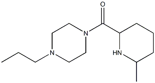 1-[(6-methylpiperidin-2-yl)carbonyl]-4-propylpiperazine Struktur