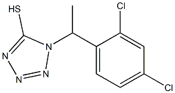 1-[1-(2,4-dichlorophenyl)ethyl]-1H-1,2,3,4-tetrazole-5-thiol Struktur