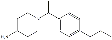 1-[1-(4-propylphenyl)ethyl]piperidin-4-amine Struktur