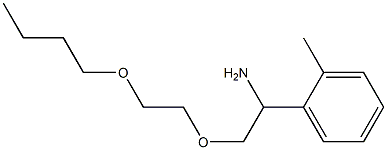 1-[1-amino-2-(2-butoxyethoxy)ethyl]-2-methylbenzene Struktur