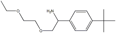 1-[1-amino-2-(2-ethoxyethoxy)ethyl]-4-tert-butylbenzene Struktur