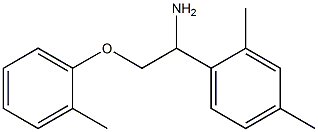 1-[1-amino-2-(2-methylphenoxy)ethyl]-2,4-dimethylbenzene Struktur