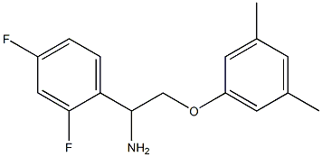 1-[1-amino-2-(3,5-dimethylphenoxy)ethyl]-2,4-difluorobenzene Struktur