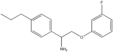 1-[1-amino-2-(3-fluorophenoxy)ethyl]-4-propylbenzene Struktur