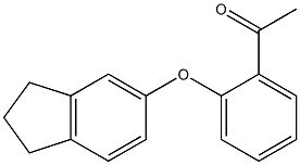 1-[2-(2,3-dihydro-1H-inden-5-yloxy)phenyl]ethan-1-one Struktur