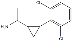 1-[2-(2,6-dichlorophenyl)cyclopropyl]ethan-1-amine Struktur