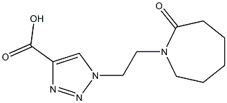 1-[2-(2-oxoazepan-1-yl)ethyl]-1H-1,2,3-triazole-4-carboxylic acid Struktur