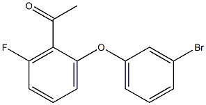 1-[2-(3-bromophenoxy)-6-fluorophenyl]ethan-1-one Struktur