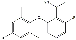 1-[2-(4-chloro-2,6-dimethylphenoxy)-6-fluorophenyl]ethan-1-amine Struktur