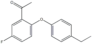 1-[2-(4-ethylphenoxy)-5-fluorophenyl]ethan-1-one Struktur