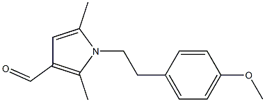 1-[2-(4-methoxyphenyl)ethyl]-2,5-dimethyl-1H-pyrrole-3-carbaldehyde Struktur