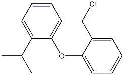 1-[2-(chloromethyl)phenoxy]-2-(propan-2-yl)benzene Struktur