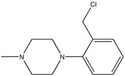 1-[2-(chloromethyl)phenyl]-4-methylpiperazine Struktur