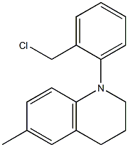 1-[2-(chloromethyl)phenyl]-6-methyl-1,2,3,4-tetrahydroquinoline Struktur