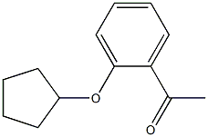 1-[2-(cyclopentyloxy)phenyl]ethanone Struktur