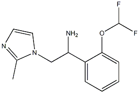 1-[2-(difluoromethoxy)phenyl]-2-(2-methyl-1H-imidazol-1-yl)ethanamine Struktur