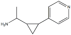 1-[2-(pyridin-4-yl)cyclopropyl]ethan-1-amine Struktur