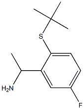 1-[2-(tert-butylsulfanyl)-5-fluorophenyl]ethan-1-amine Struktur