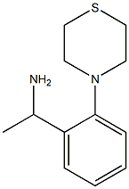 1-[2-(thiomorpholin-4-yl)phenyl]ethan-1-amine Struktur