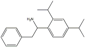 1-[2,4-bis(propan-2-yl)phenyl]-2-phenylethan-1-amine Struktur