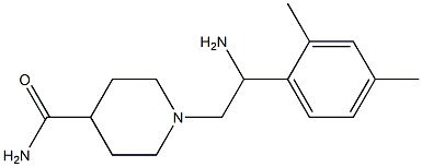 1-[2-amino-2-(2,4-dimethylphenyl)ethyl]piperidine-4-carboxamide Struktur