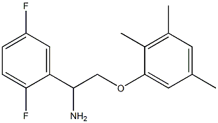 1-[2-amino-2-(2,5-difluorophenyl)ethoxy]-2,3,5-trimethylbenzene Struktur