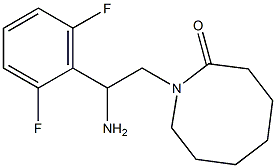 1-[2-amino-2-(2,6-difluorophenyl)ethyl]azocan-2-one Struktur