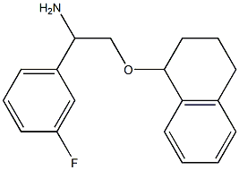 1-[2-amino-2-(3-fluorophenyl)ethoxy]-1,2,3,4-tetrahydronaphthalene Struktur