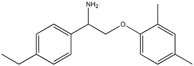 1-[2-amino-2-(4-ethylphenyl)ethoxy]-2,4-dimethylbenzene Struktur