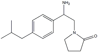 1-[2-amino-2-(4-isobutylphenyl)ethyl]pyrrolidin-2-one Struktur