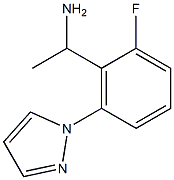 1-[2-fluoro-6-(1H-pyrazol-1-yl)phenyl]ethan-1-amine Struktur