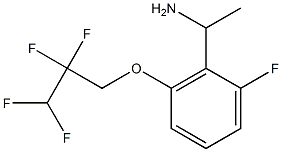 1-[2-fluoro-6-(2,2,3,3-tetrafluoropropoxy)phenyl]ethan-1-amine Struktur